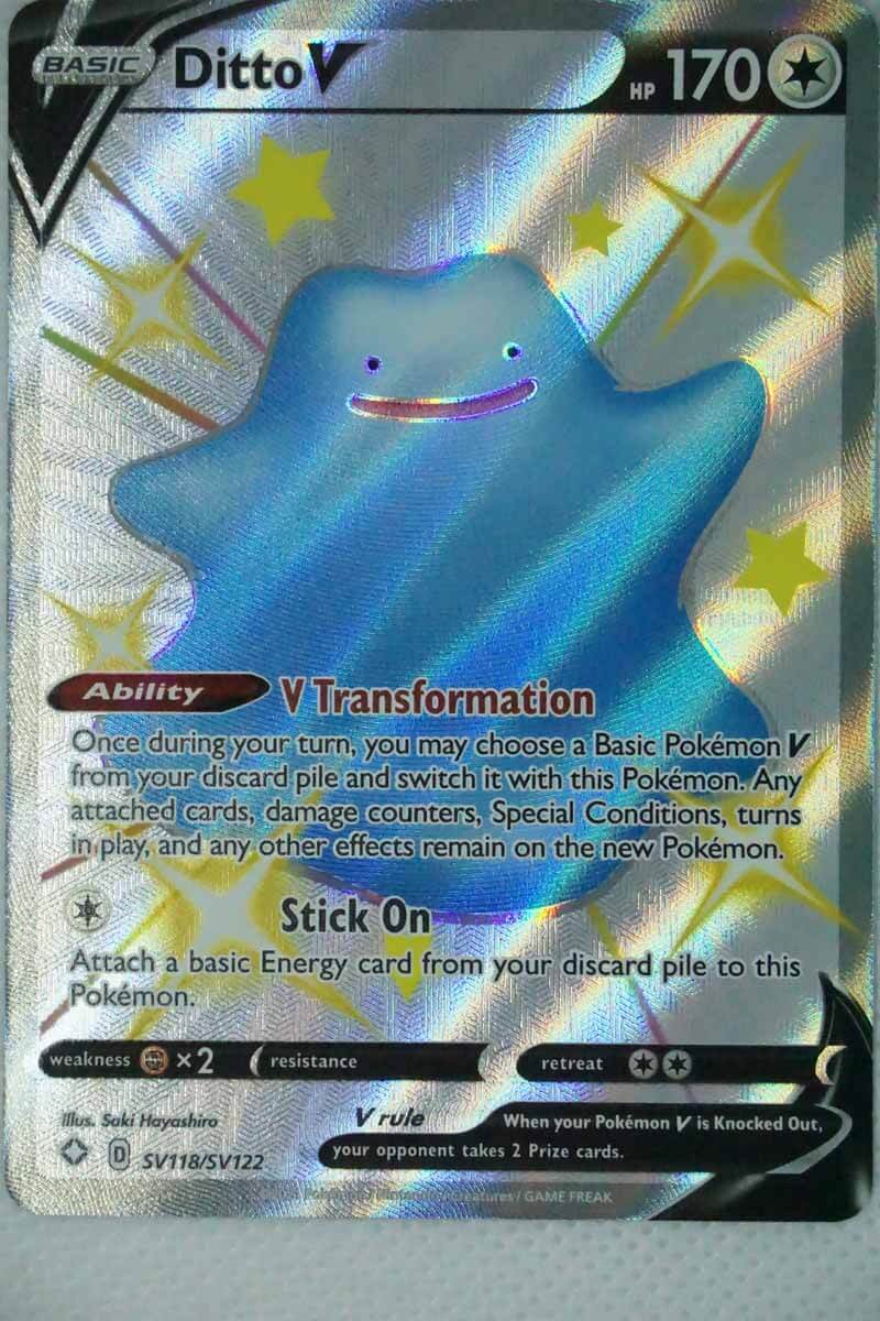 Ditto V SV118/SV122 Shiny Rare - Billede 2
