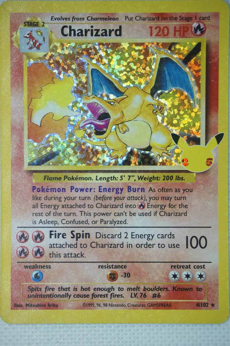 Charizard 4/102 Holo Rare Classic Collection - Billede 3
