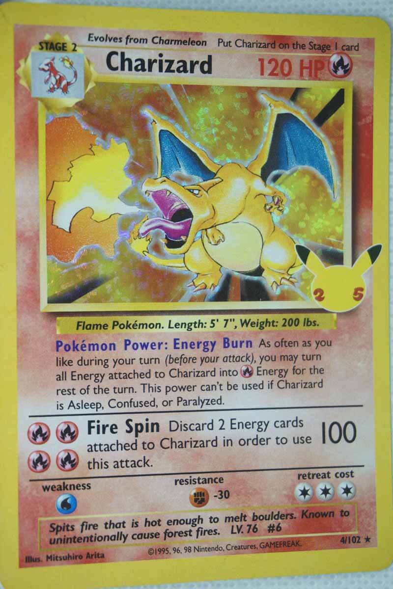 Charizard 4/102 Holo Rare Classic Collection - Billede 2
