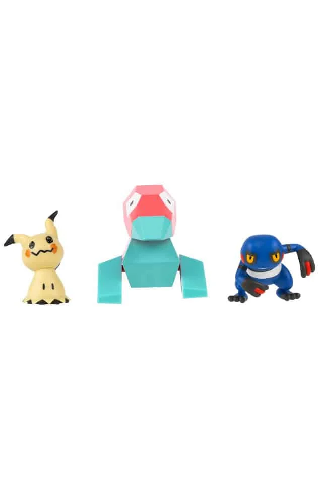 Porygon, Mimikyu og Croagunk Figurer - Billede 2