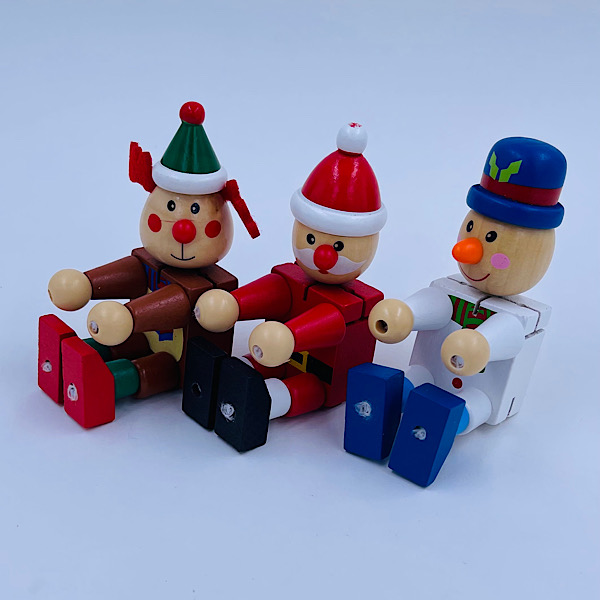 Flexi Julefigur – Træ – Juleleg – Trælegetøj - Billede 3