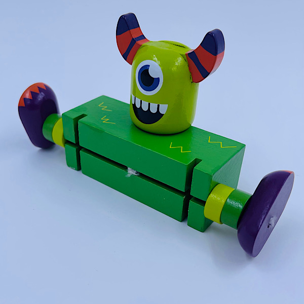 Flexi Monster – Træmonster – bevægelig – Træ - Billede 9