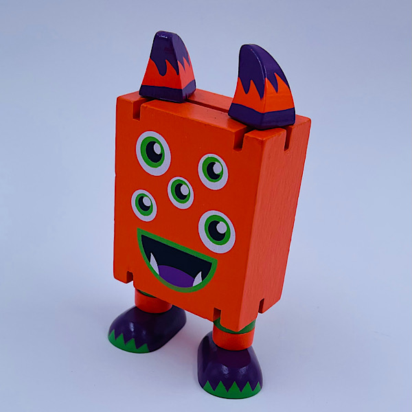 Flexi Monster – Træmonster – bevægelig – Træ - Billede 4