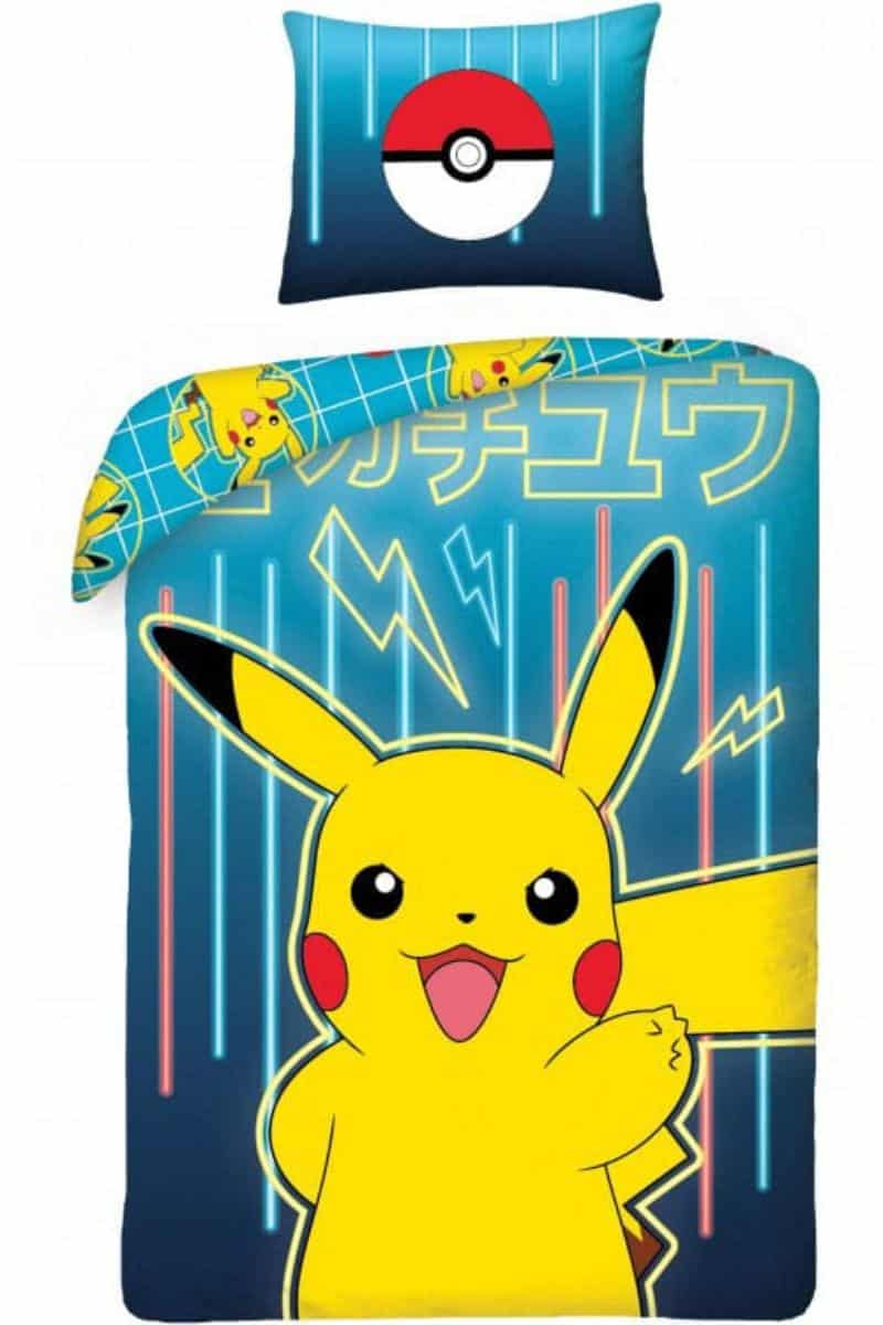 Pokemon Sengetøj med Pikachu og Poke ball - Billede 2
