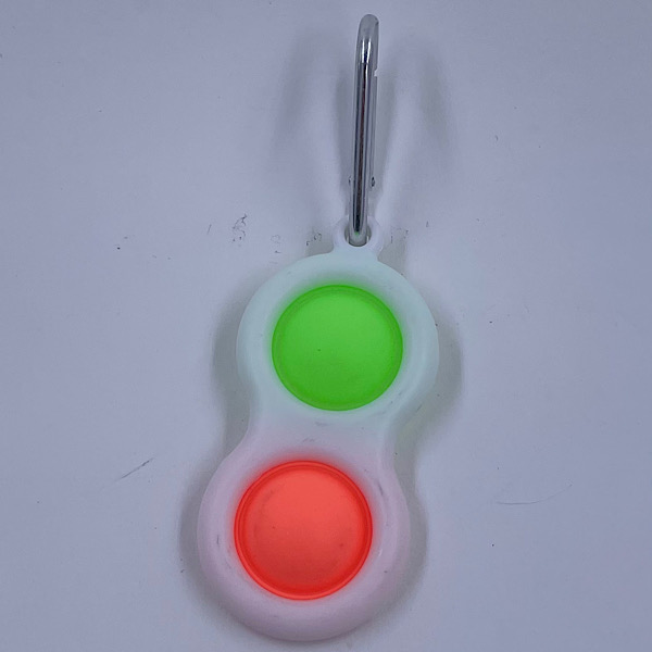 Simple Dimple Nøglering – med to pop – Fidget Toy - Billede 5