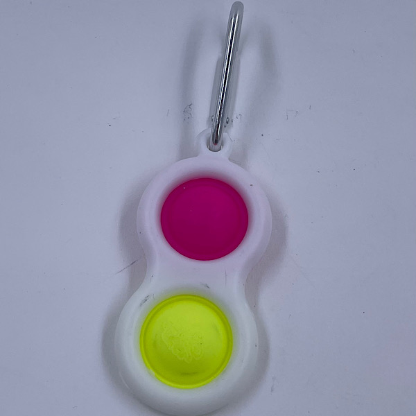 Simple Dimple Nøglering – med to pop – Fidget Toy - Billede 3