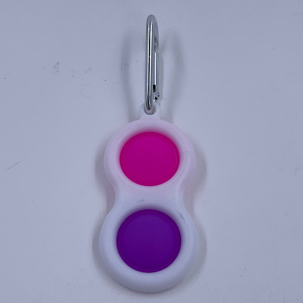 Simple Dimple Nøglering – med to pop – Fidget Toy - Billede 6