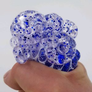 Stressbold med vandperler og glimmer